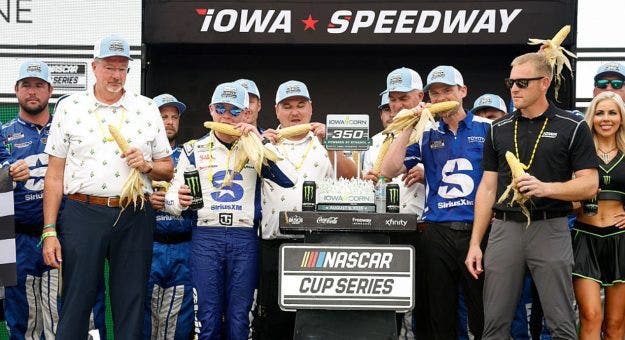 Cup Series drivers with past wins at Iowa Speedway